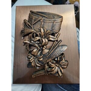 Coppercraft Guild Drums and‎ Flowers Copper Art 3D